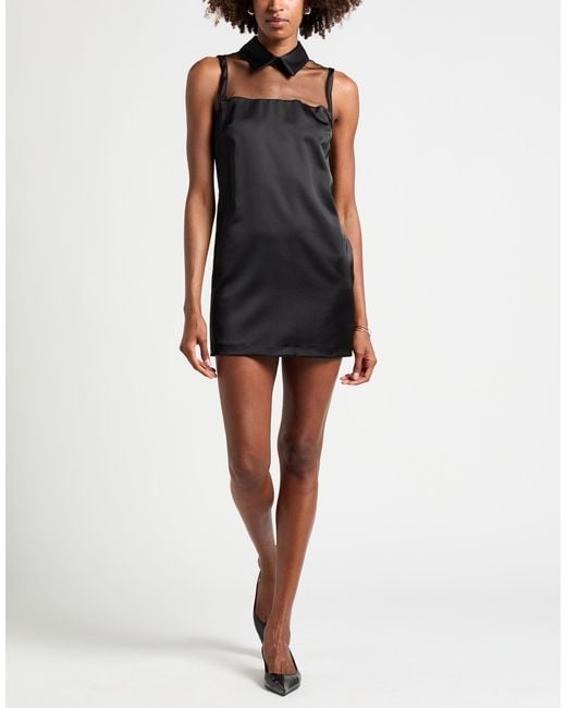 ViCOLO Black Mini Dress Polyester, Elastane