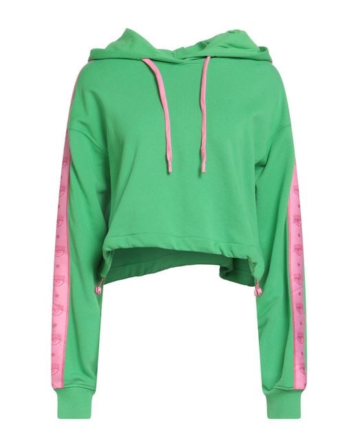 Chiara Ferragni Green Sweatshirt Cotton