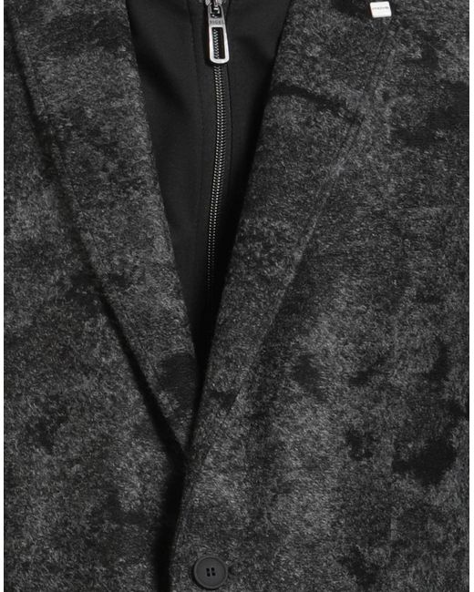DIGEL Black Blazer Polyacrylic, Virgin Wool, Polyester, Viscose, Elastane for men