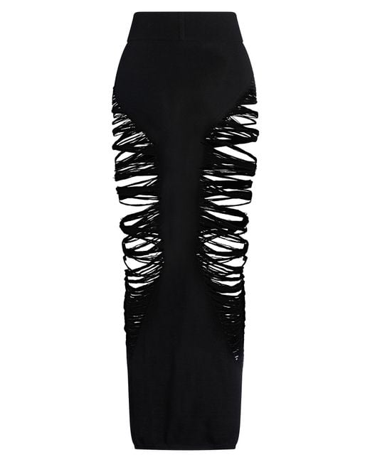 Rick Owens Black Maxi Skirt