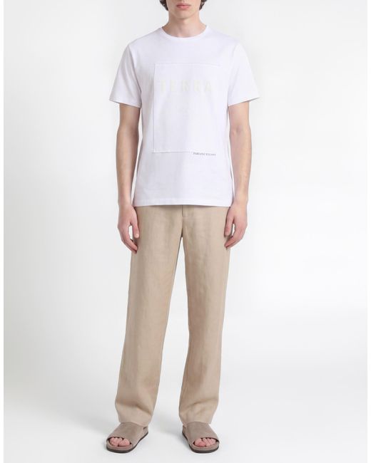 Fabiana Filippi White Terra T-Shirt Cotton for men