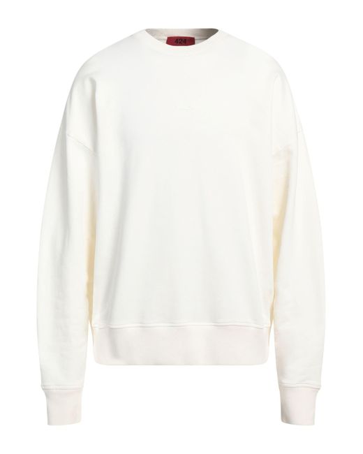 424 White Sweatshirt for men
