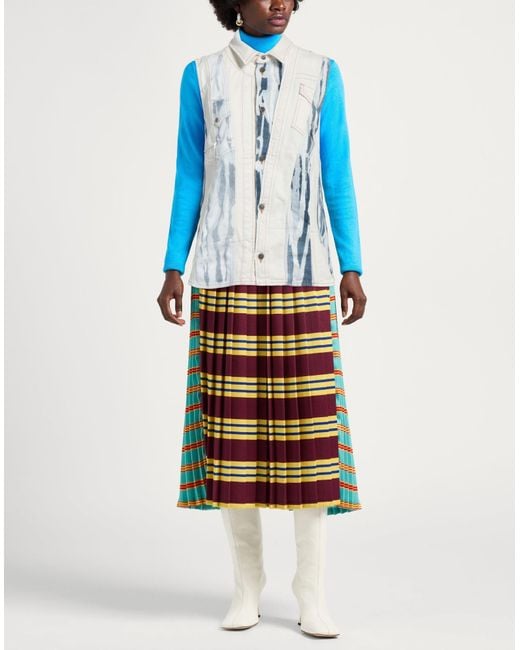 DIESEL Blue Denim Outerwear Cotton, Polyester, Elastane