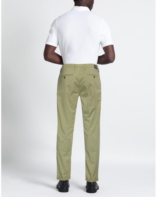 RE_HASH Green Military Pants Cotton, Elastane for men