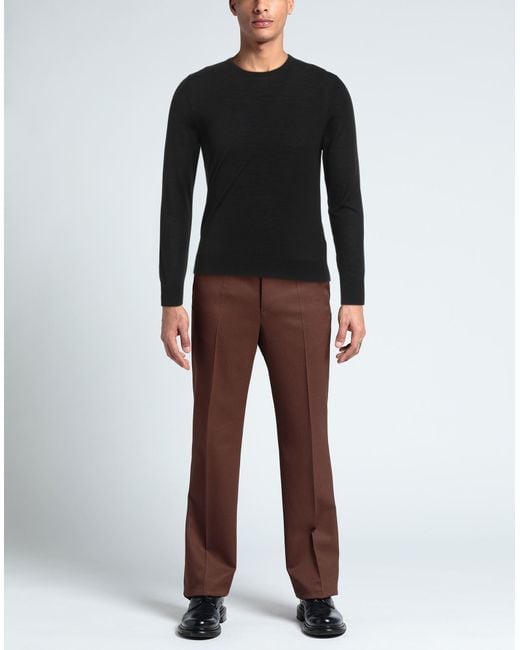 Arnaldo Adiansi Black Sweater Merino Wool for men