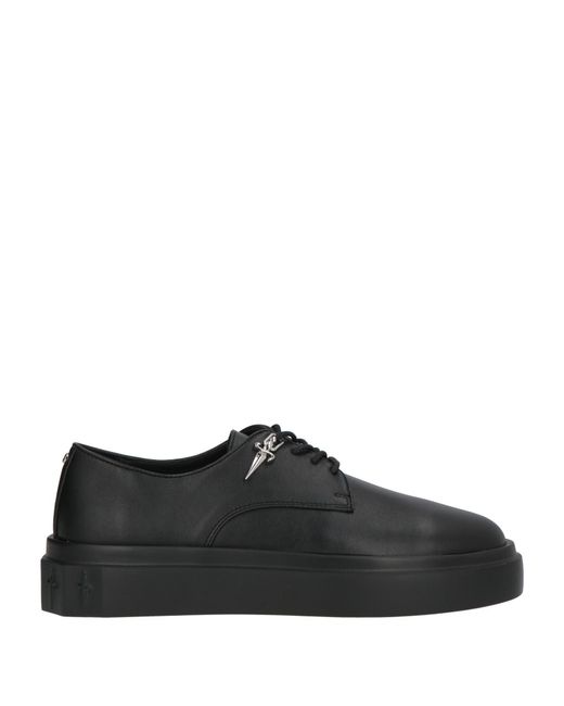 Cesare Paciotti Black Lace-Up Shoes for men