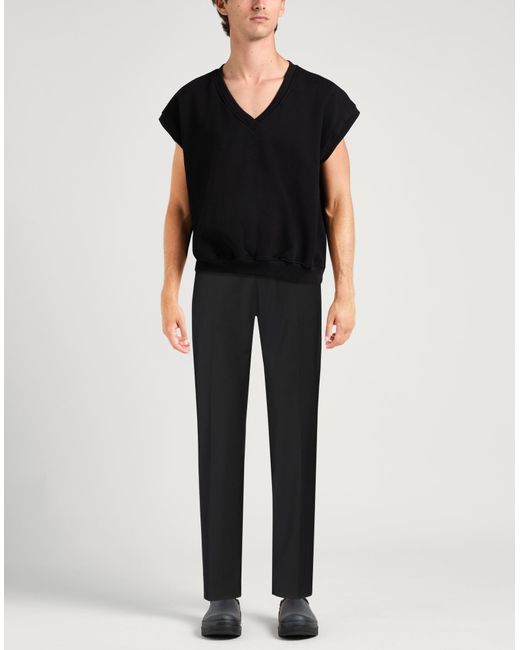 Liu Jo Black Pants Polyester, Virgin Wool, Elastane for men