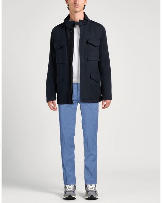 Berwich Blue Pants Lyocell, Cotton, Elastane for men