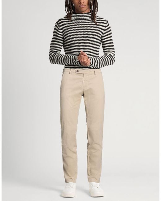Berwich Natural Vissuto Sand Pants Cotton, Elastane for men