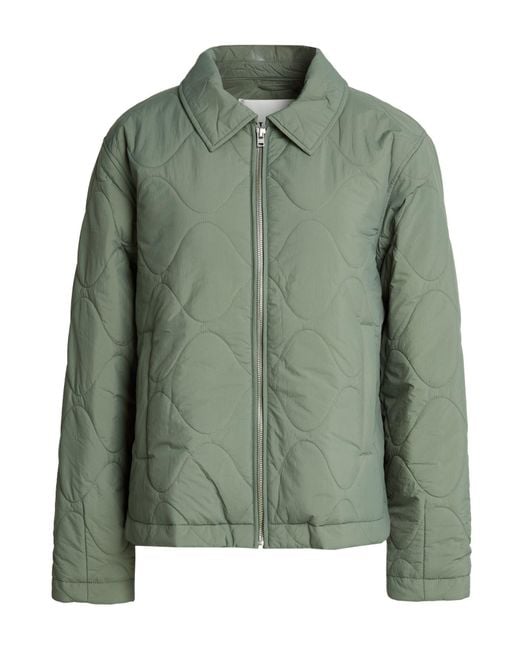 Closed Green Puffer Recycled Nylon