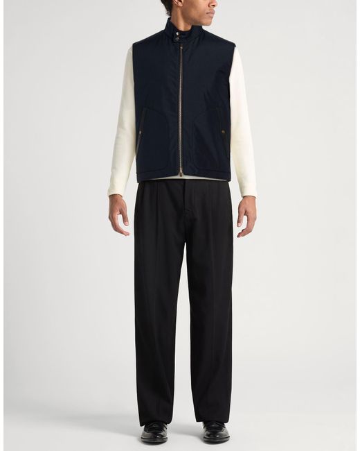 Agnona Blue Vest Silk, Calfskin for men