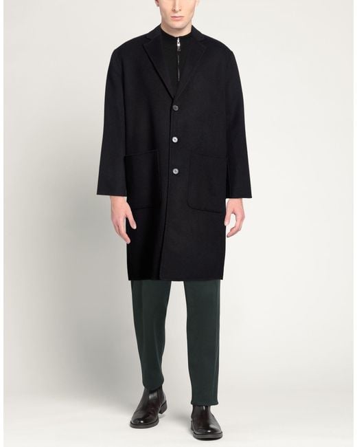 Paltò Blue Coat Wool, Nylon for men