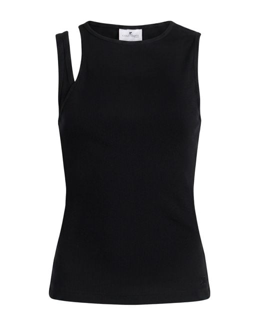 Top Courreges de color Black
