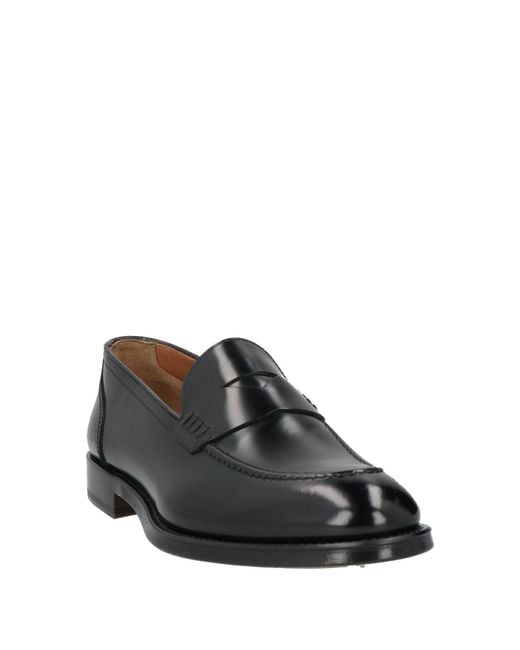 Doucal's Black Loafers Leather for men