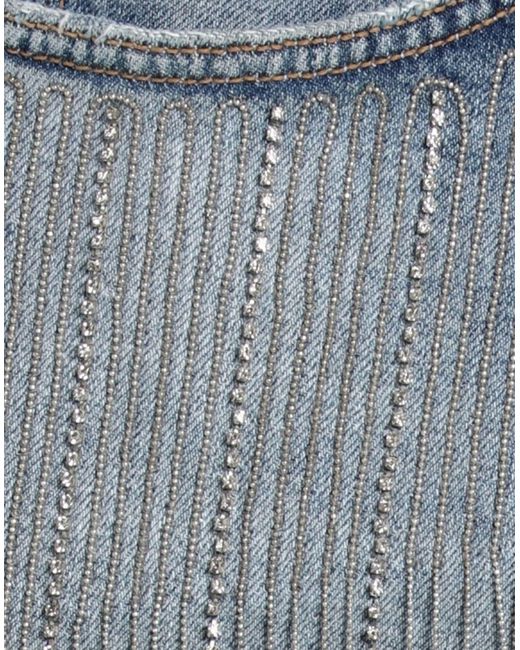 Dondup Blue Denim Shorts Cotton, Elastane