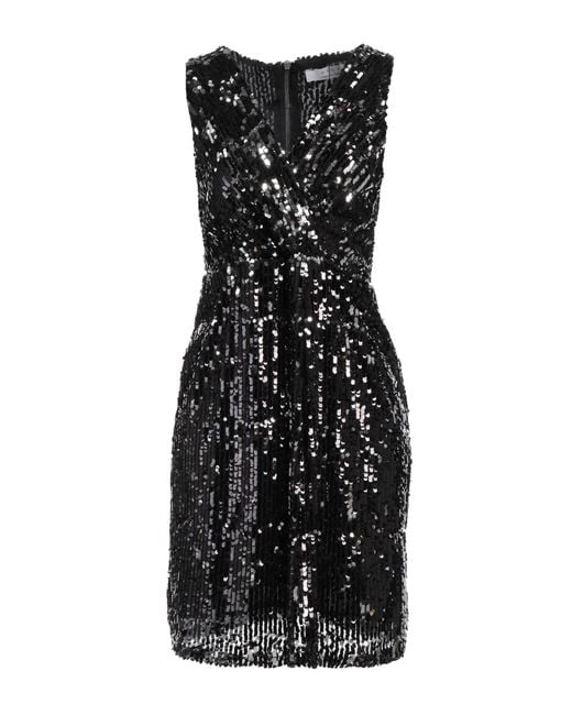 Kaos Black Mini Dress Polyester