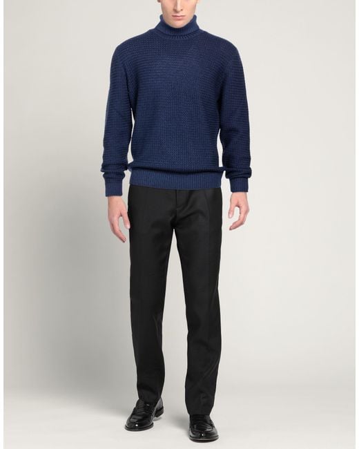 FILIPPO DE LAURENTIIS Blue Turtleneck for men