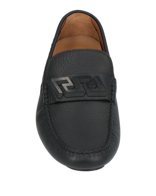 Versace Gray Loafers for men