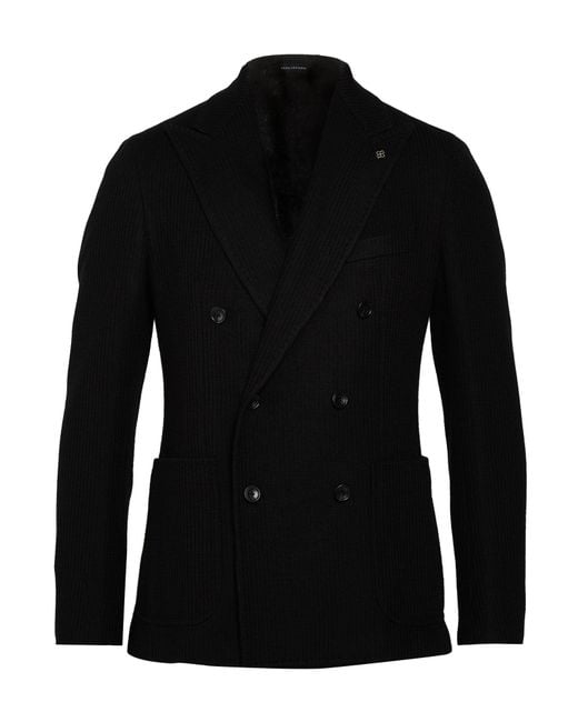 Tagliatore Black Blazer for men