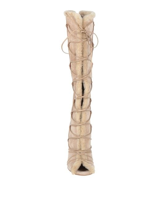 Gianvito Rossi Natural Boot Calfskin