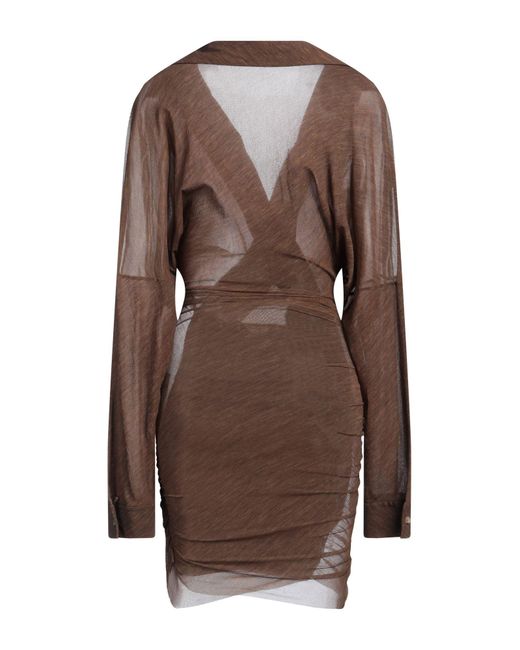 Vestito Corto di Philosophy Di Lorenzo Serafini in Brown