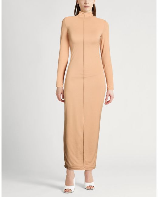 Wardrobe NYC Natural Sand Maxi Dress Polyamide, Elastane