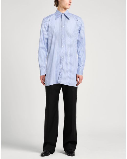 Maison Margiela Blue Shirt Cotton for men