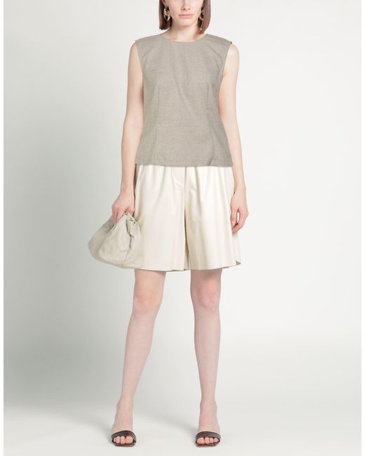 Please Gray Top Polyester, Viscose, Elastane
