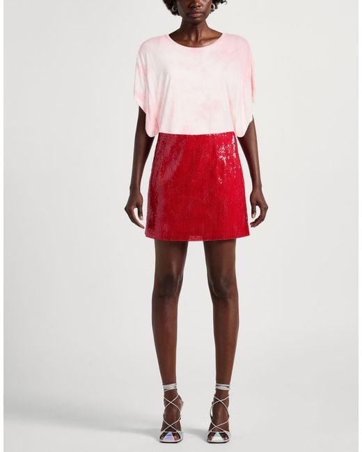 8pm Pink T-Shirt Viscose, Linen