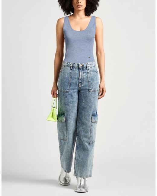 Moschino Blue Tank Top