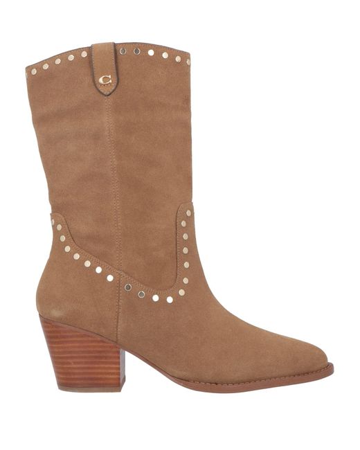 COACH Brown Ankle Boots