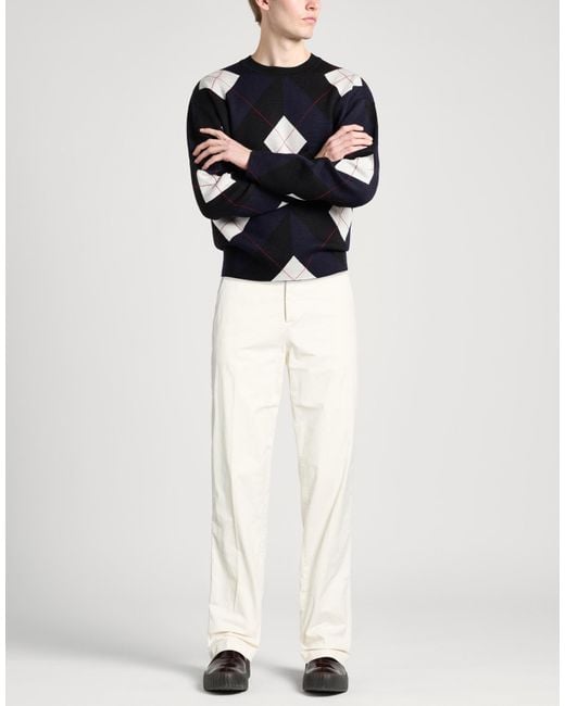 Boglioli White Pants Cotton, Elastane for men