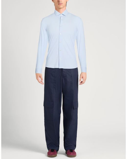 Rrd Blue Shirt Polyamide, Elastane for men