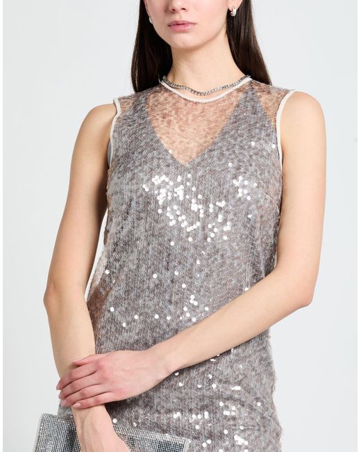 Alysi Gray Maxi-Kleid