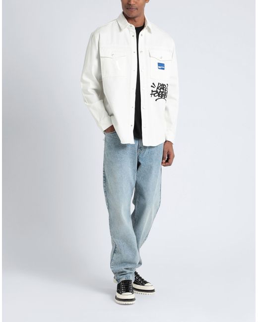 Camicia Jeans di Karl Lagerfeld in White da Uomo