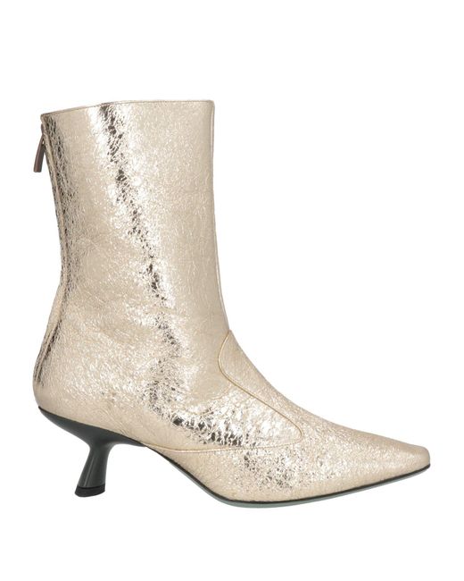 Paola D'arcano Natural Ankle Boots