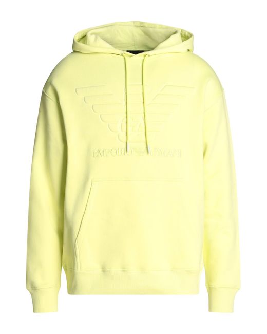 Emporio Armani Yellow Sweatshirt for men