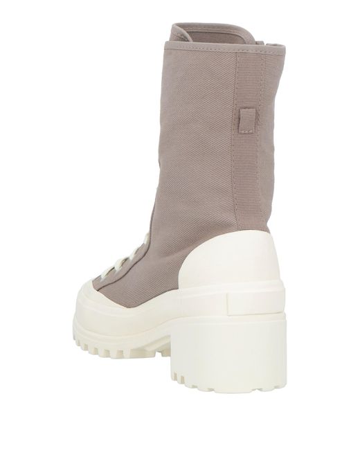 PAURA x SUPERGA Natural Ankle Boots