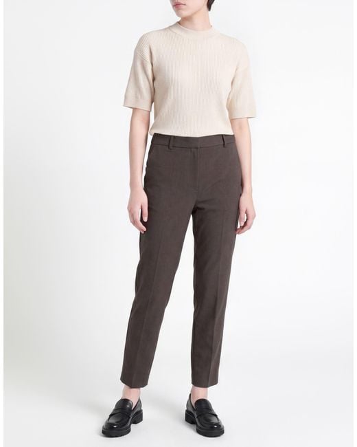 Clips Gray Tricot Pants Polyester, Viscose, Elastane