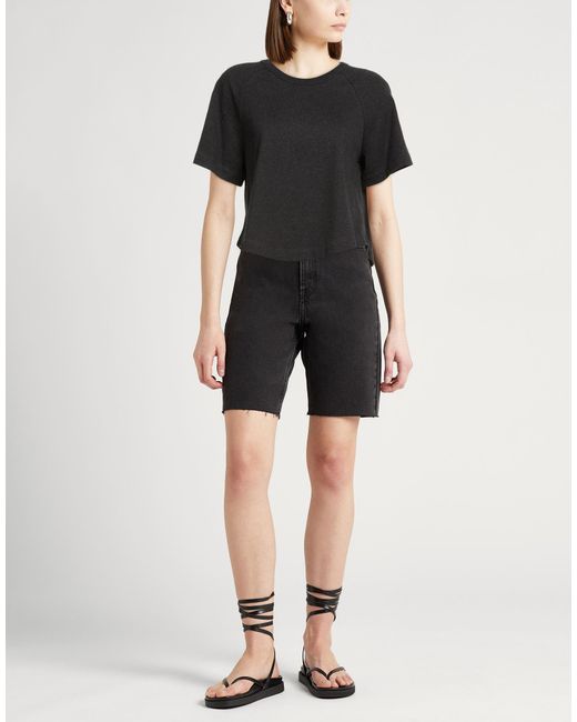 Majestic Filatures Black T-Shirt Organic Cotton
