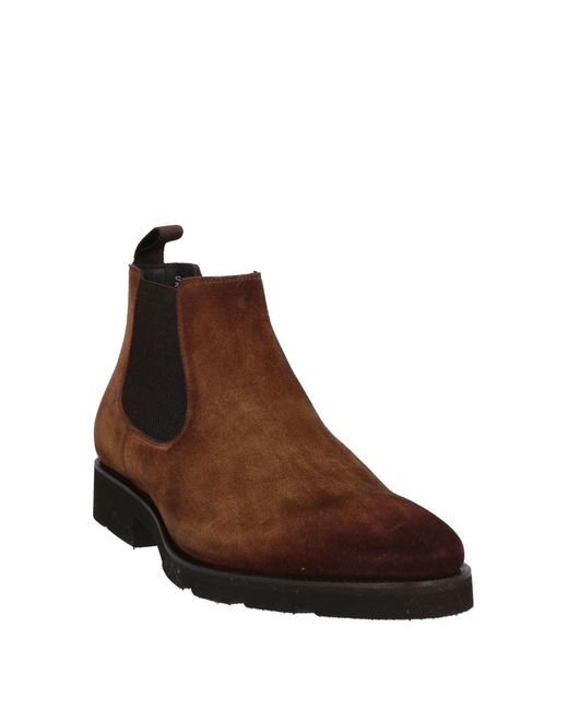 Santoni Brown Ankle Boots for men