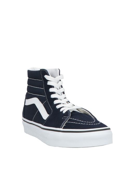 Vans Blue Midnight Sneakers Leather, Textile Fibers
