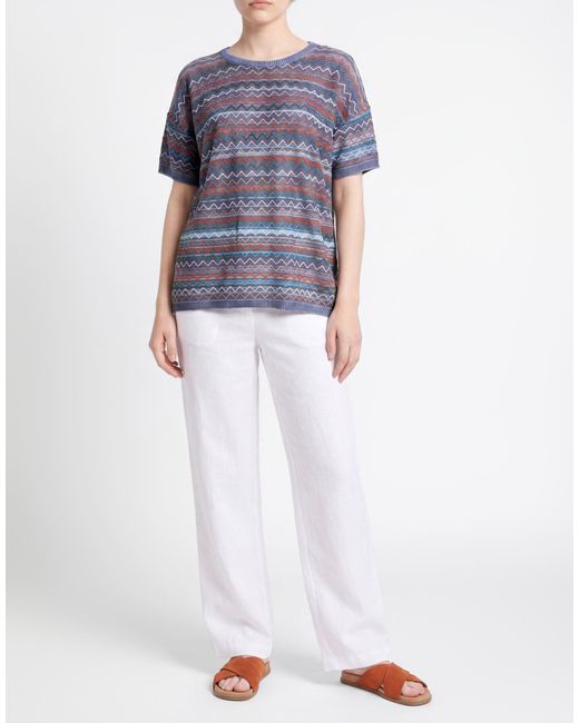 Missoni Blue Sweater Cotton, Viscose, Wool
