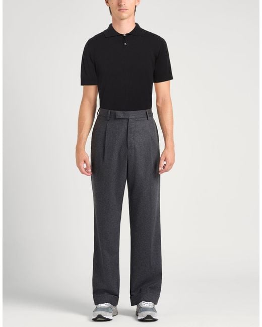 Polo Alpha Studio pour homme en coloris Black