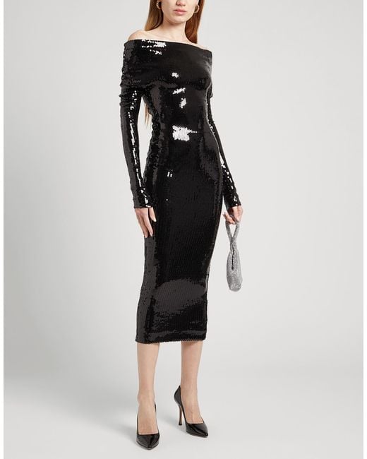 Alexandre Vauthier Black Midi Dress