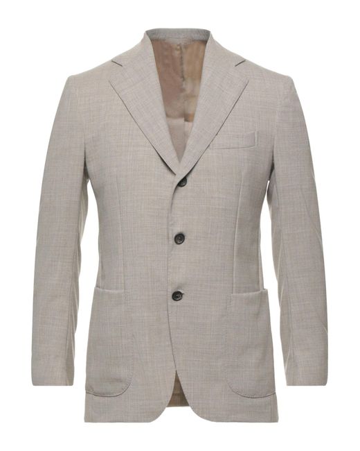 De Petrillo Suit Jacket in Grey (Gray) for Men - Lyst