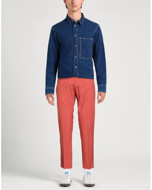 SELECTED Red Pants Polyester, Viscose, Elastane for men