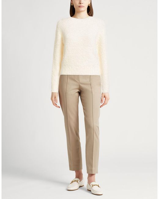 Majestic Filatures White Sweater Alpaca Wool, Recycled Polyamide, Polyamide