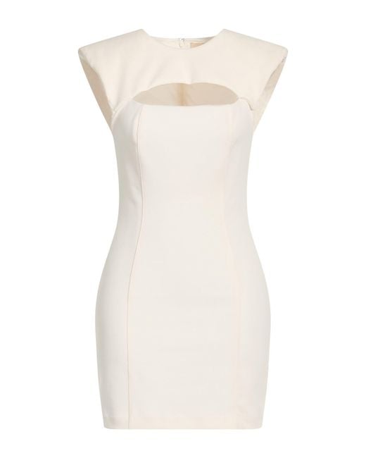 Aniye By Natural Cream Mini Dress Polyester, Elastane