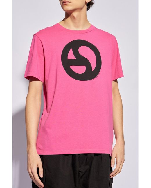 Camiseta Acne de hombre de color Pink